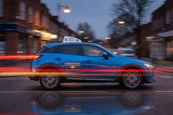 Mazda CX-3 dual-control lesson vehicle in motion - Street Smart Driving